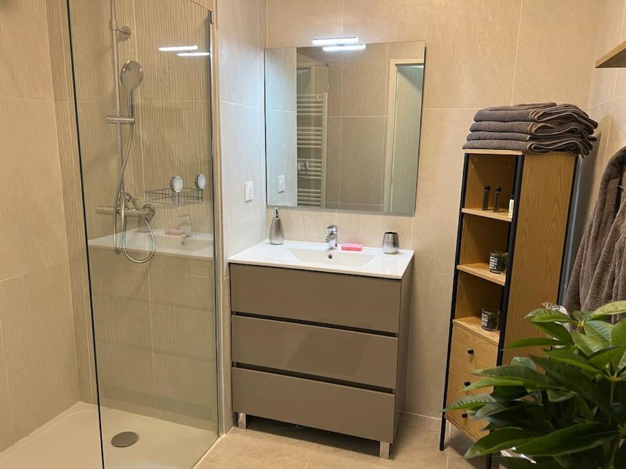 Superbe Appartement Neuf Aucalme 생 망드리에 쉬르 메르 외부 사진