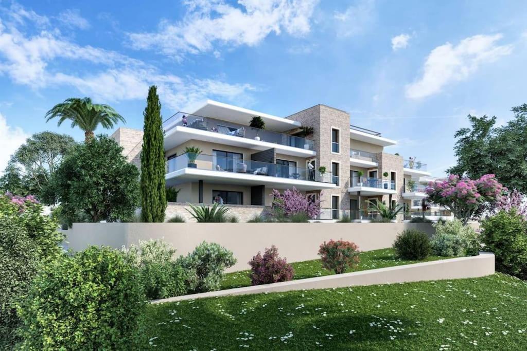 Superbe Appartement Neuf Aucalme 생 망드리에 쉬르 메르 외부 사진