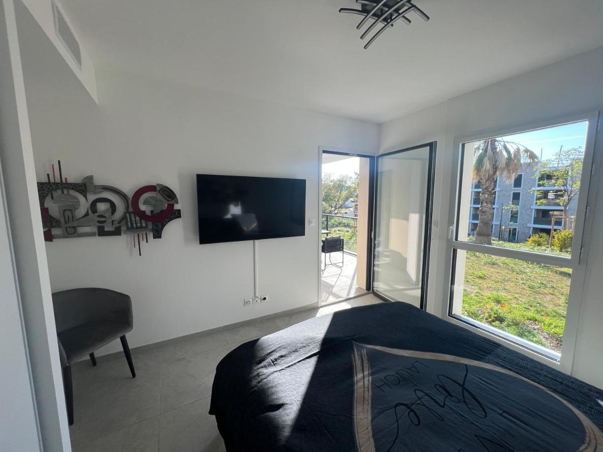 Superbe Appartement Neuf Aucalme 생 망드리에 쉬르 메르 외부 사진